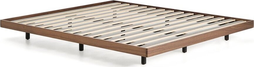 Hnědá dvoulůžková postel z březového dřeva bez čela s roštem 180x200 cm Norlen – Kave Home