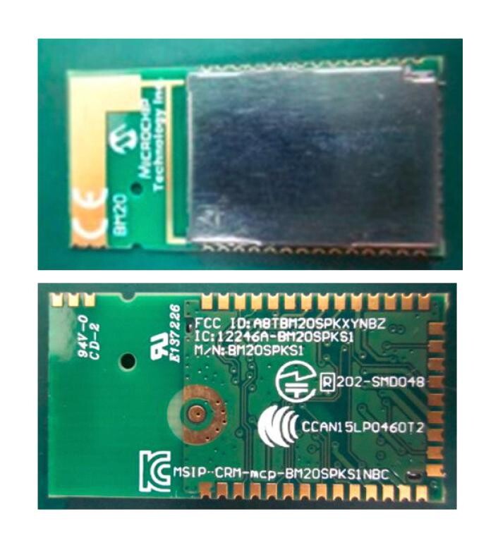 Microchip Bm20Spka1Nbc-0001Aa Bluetooth Module, Class 2, Ble 5.0+Edr