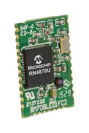 Microchip Rn4870U-V/rm118 Bluetooth Module, Ble 4.2