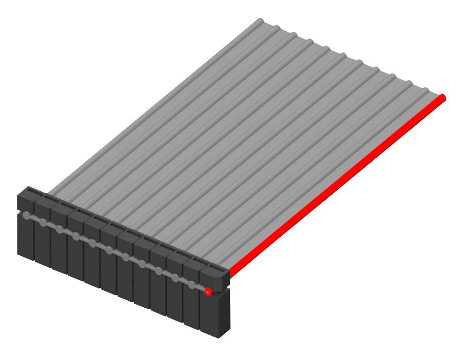 Samtec Idss-14-S-05.00-G-St8 Cable Assy, Idc Rcpt-Free End, 127Mm