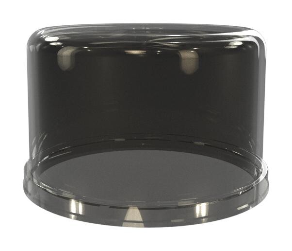 Amphenol Communications Solutions Fls-C80-504-000 Dome Cover, Luminaire, 80Mmx50Mm, Black