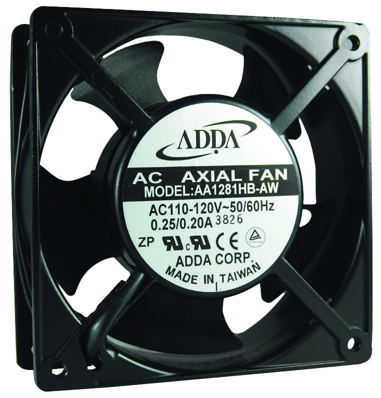 Adda Aa1281Mb-At Axial Fan, 120Mm, 115Vac, 250Ma