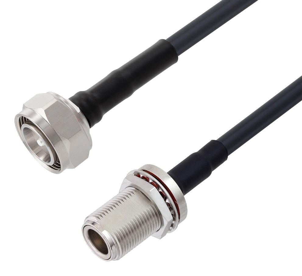 L-Com Lcca30269-Ft1.5 Rf Cable, 4.3/10 Plug-N Bhd Jack, 1.5Ft