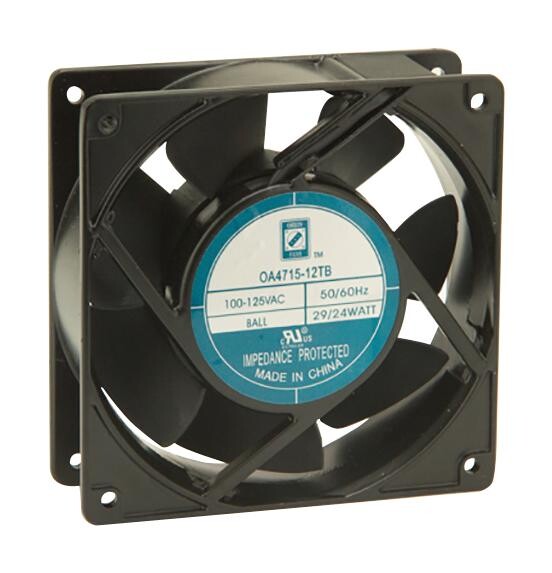 Orion Fans Oa4715-12Tb Axial Fan, Ball, 110Cfm, 44Db, 24W, 115V