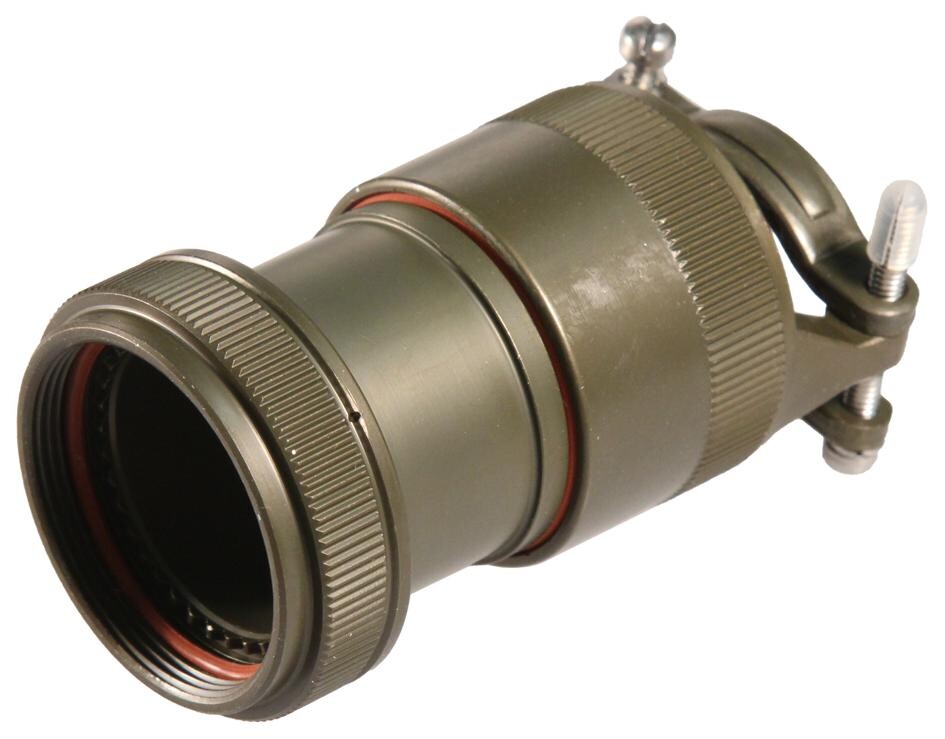 Amphenol Pcd M85049/1817W04 Backshell, 180Deg, Aluminium Alloy