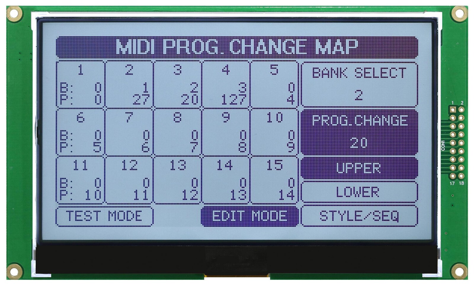 Midas Displays Md240128A6W-Fptlw Graphic Lcd, Cob, Fstn, 240 X 128P, 3.3V