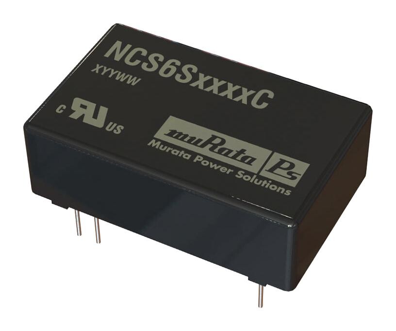 Murata Power Solutions Ncs6S1212C Converter, Dc/dc,  12-12V 4:1 I/p 6W