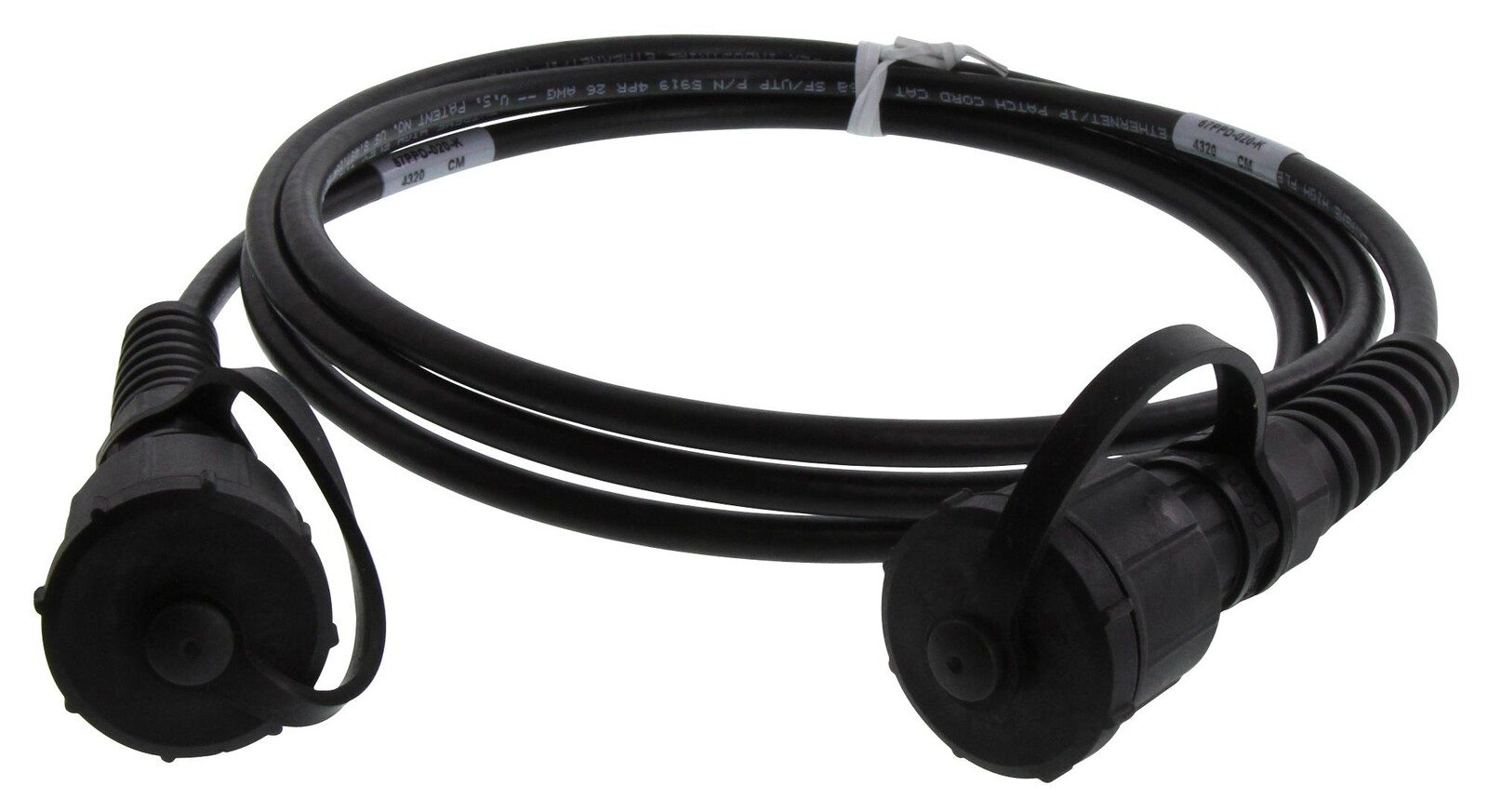 Stewart Connector 67Ppd-020-K Patch Cord, Cat6A, Rj45 Plug-Jack, 2M