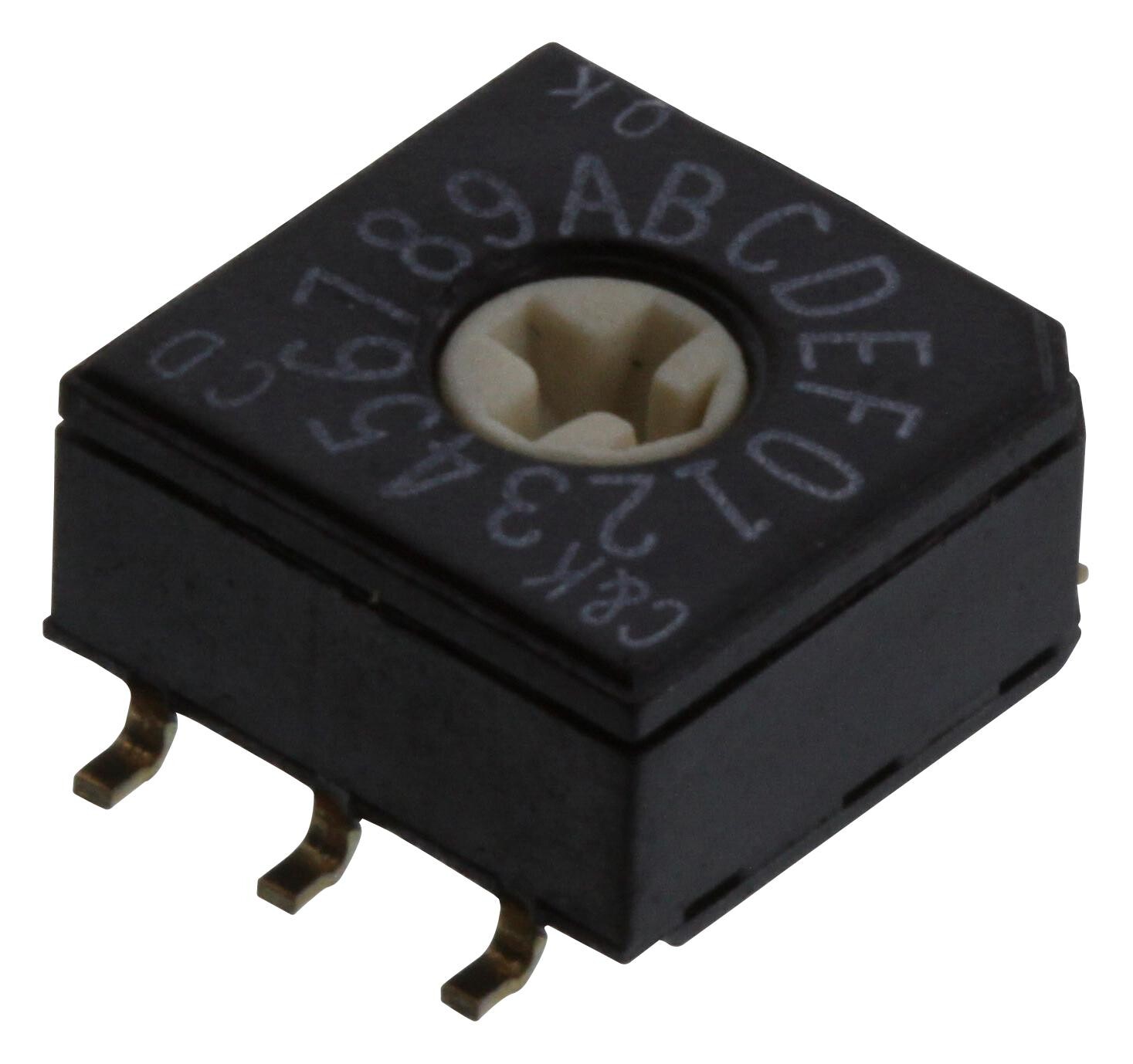 C&k Components Cd16Rm0Sbr. Rotary Switch, Hexadecimal/0.4Va/20V/smd