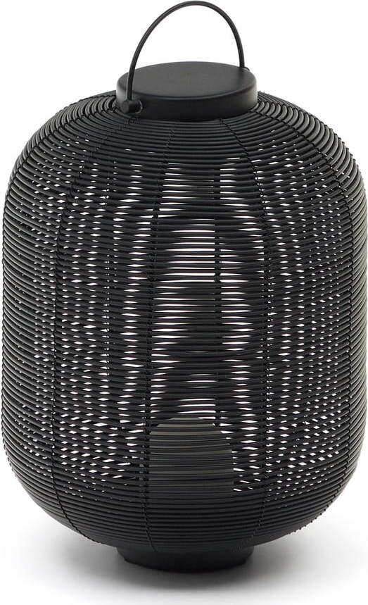 Černá LED stmívatelná stolní lampa (výška 37 cm) Saranella – Kave Home