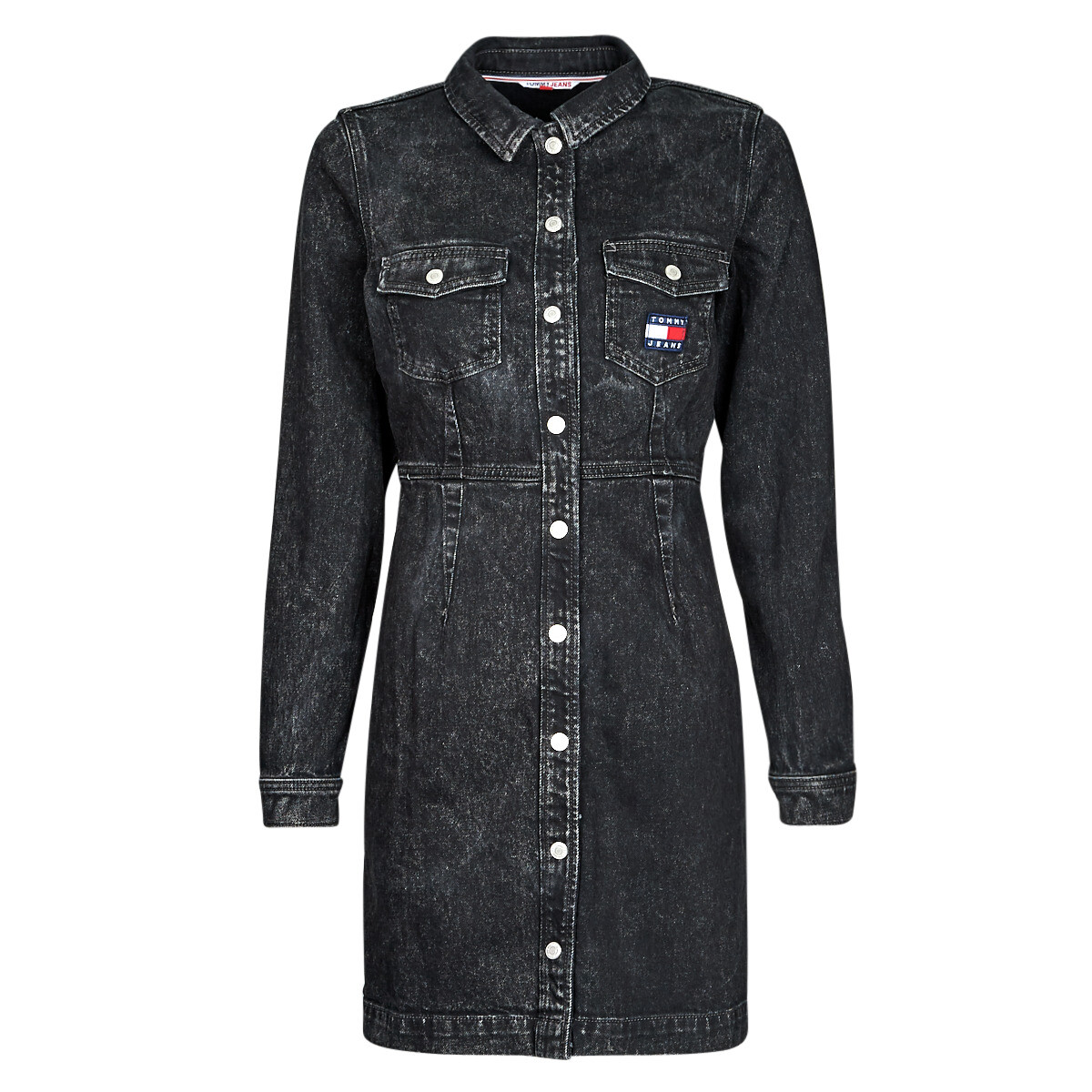 Tommy Jeans  SLIM DENIM DRESS CF6181  Černá