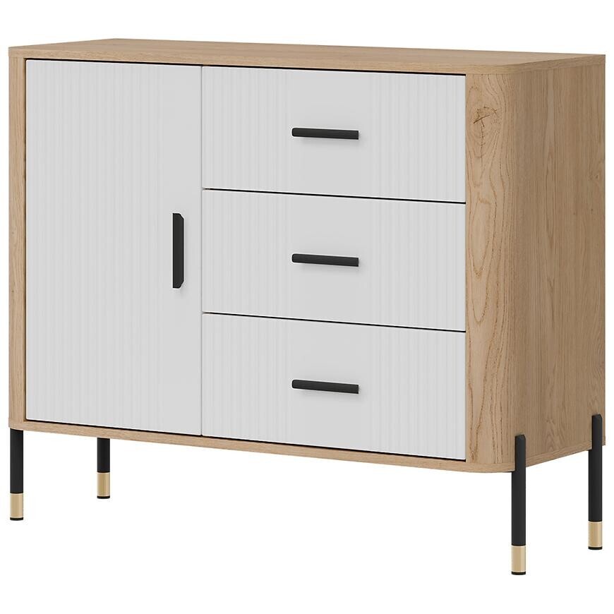 Komoda Dante DT03 dub cremona/bílá