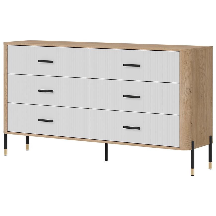 Komoda Dante DT05 dub cremona/bílá