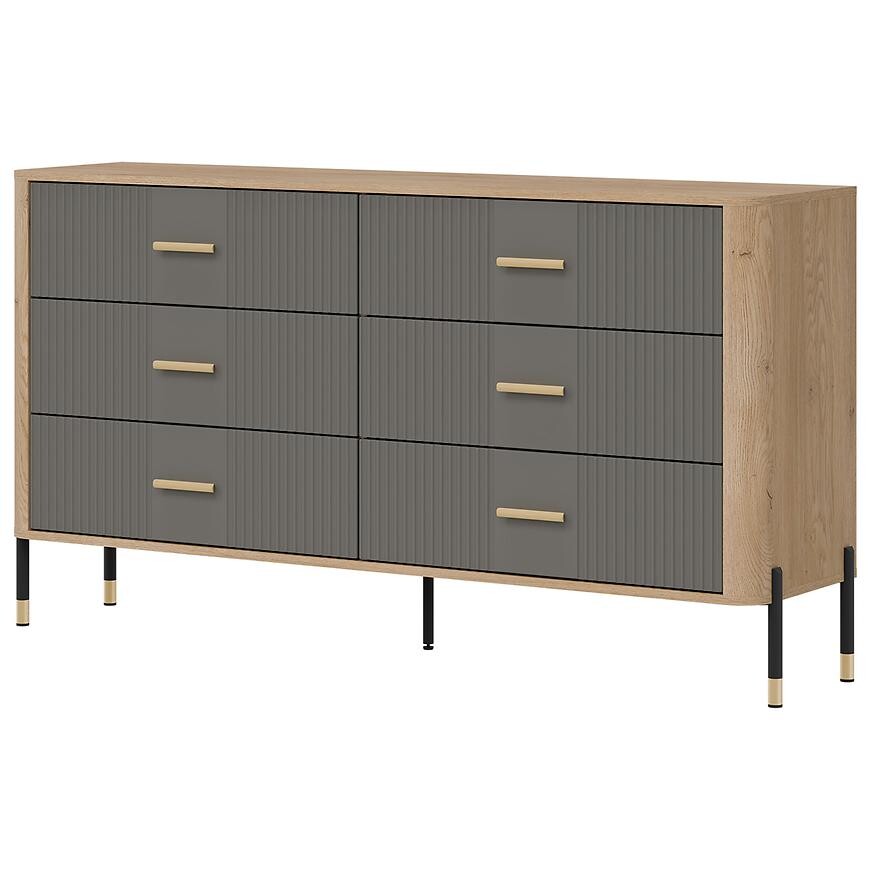 Komoda Dante DT05 dub cremona/šedá