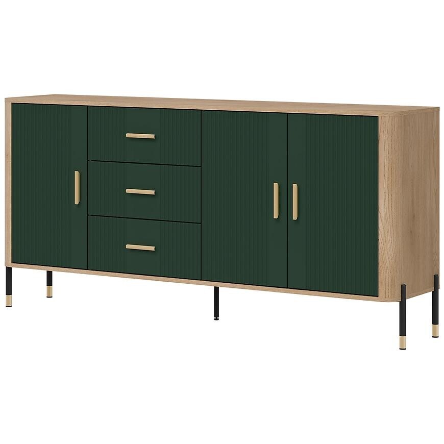 Komoda Dante DT07 dub cremona/zelená