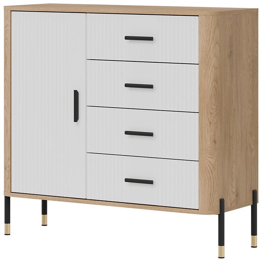 Komoda Dante DT08 dub cremona/bílá