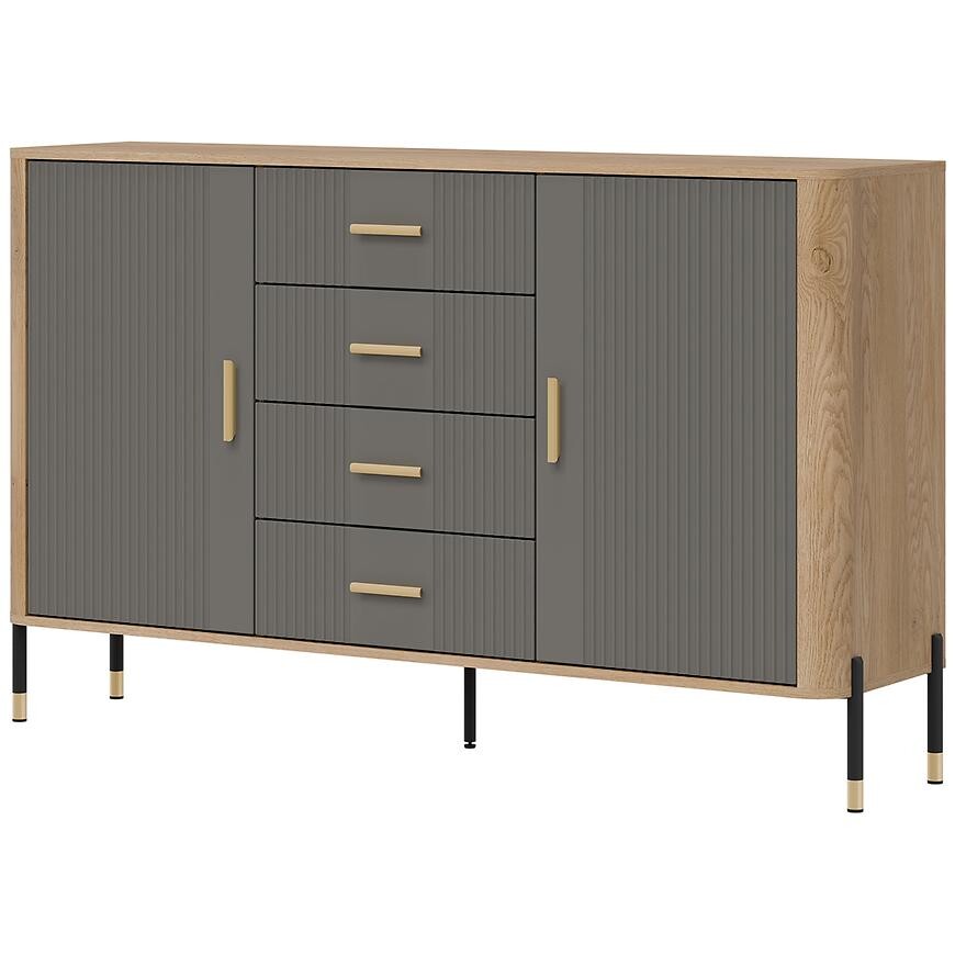 Komoda Dante DT09 dub cremona/šedá