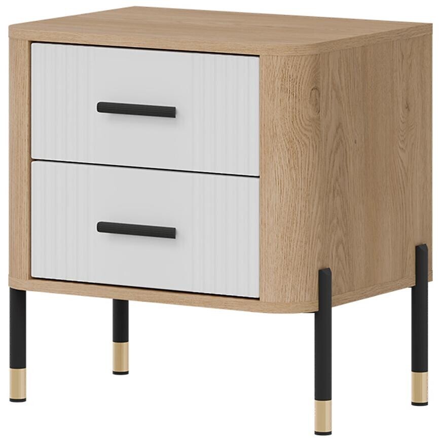 Noční stolek Dante Dt21 dub cremona/bílá
