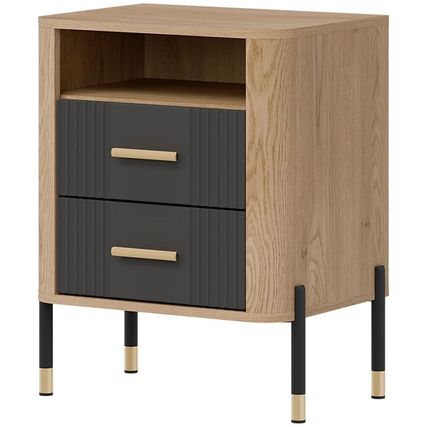 Noční stolek Dante Dt22 dub cremona/antracit