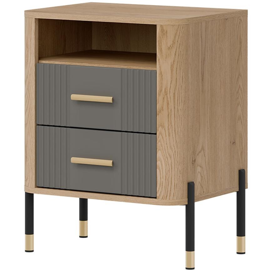 Noční stolek Dante Dt22 dub cremona/šedá