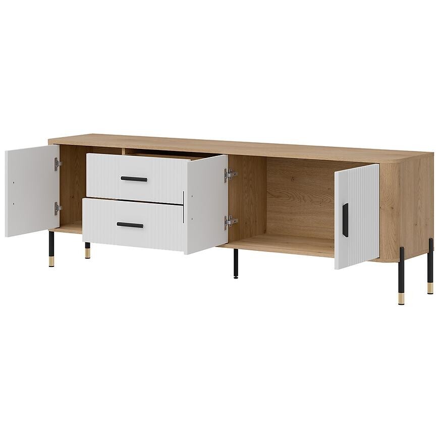 Tv stolek Dante DT02 dub cremona/bílá