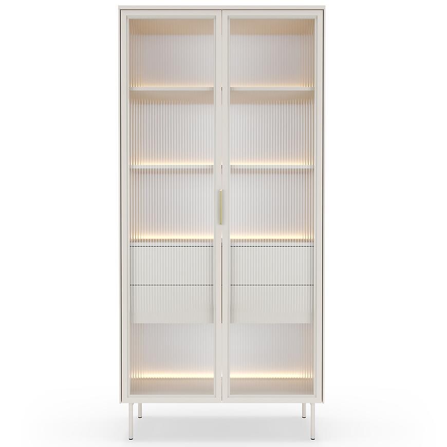 Vitrína Lumi A 91 2D2S + LED kašmír