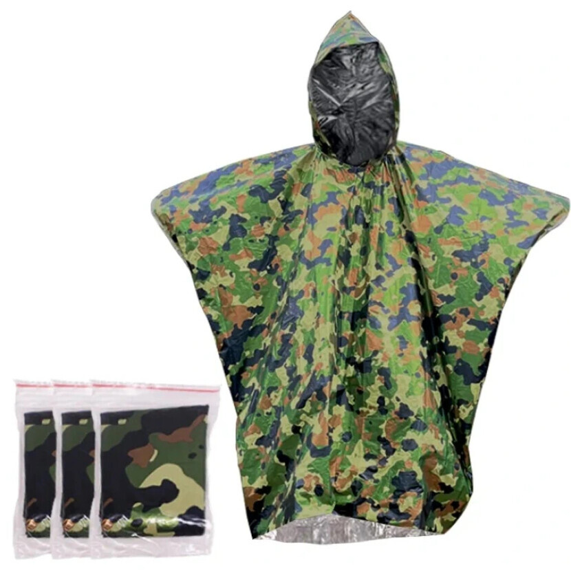 Ultralight pončo (pláštěnka) Dong - woodland