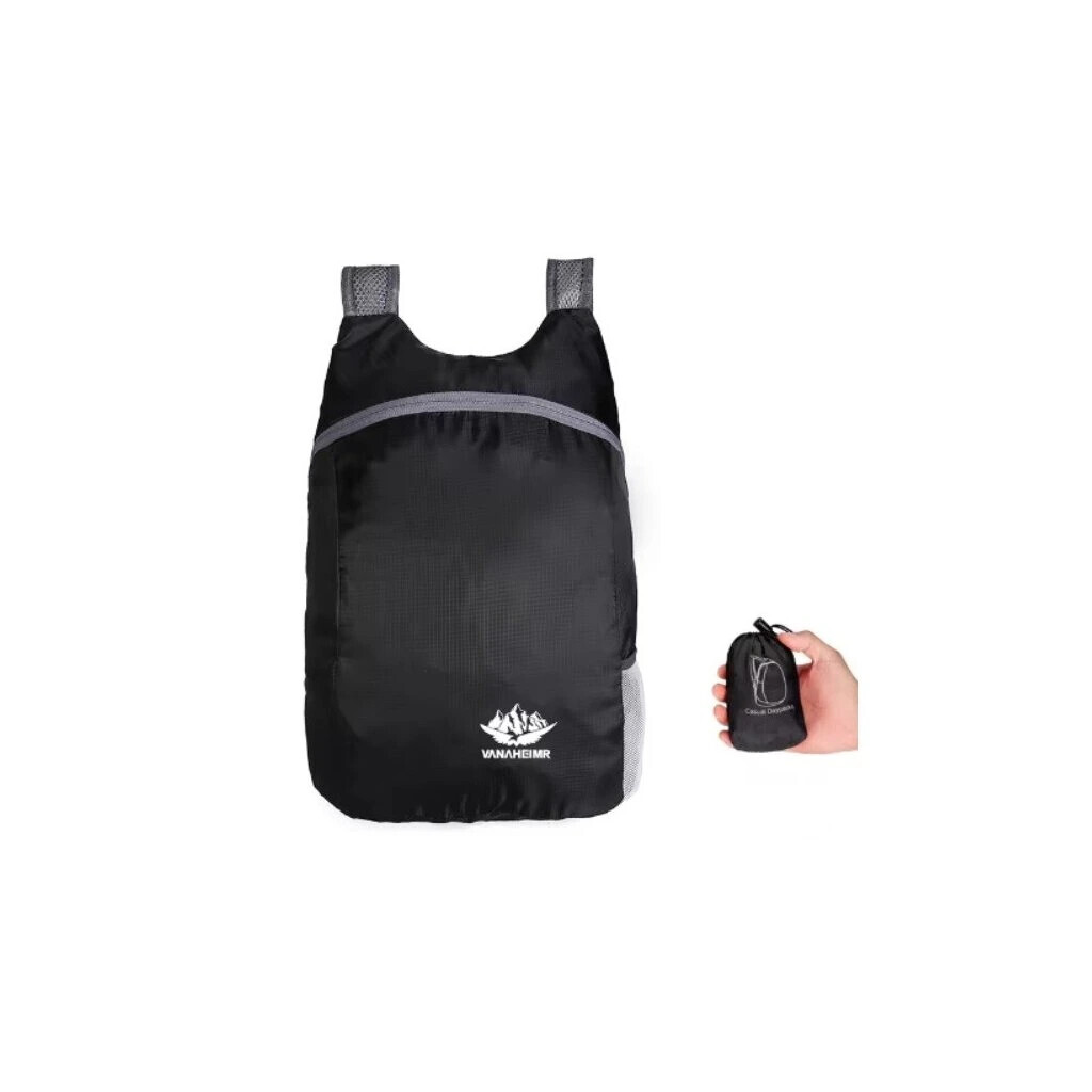 Voděodolný skládací batoh Yiwu - černý