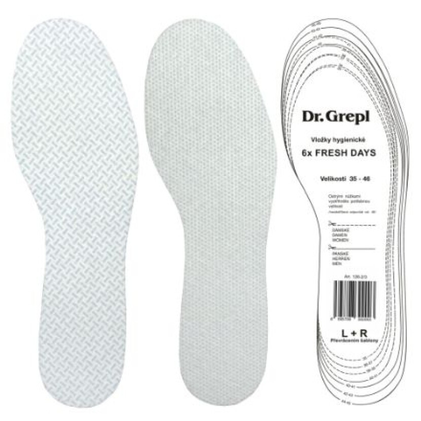 Dr.Grepl Fresh vložky do obuvi hygien.35-46 6párů