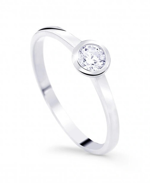Cutie Diamonds Zásnubní prsten z bílého zlata s diamantem DZ8004-10-X-2 50 mm