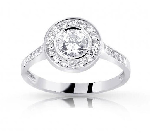 Cutie Jewellery Dokonalý prsten z bílého zlata se zirkony Z8032-10-X-2 59 mm
