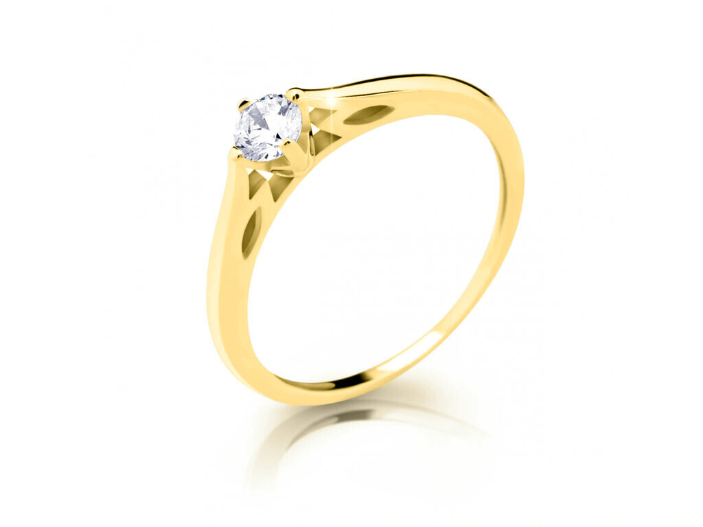 Cutie Diamonds Zásnubní prsten ze žlutého zlata s diamantem DZ6887-2411-10-X-1 52 mm