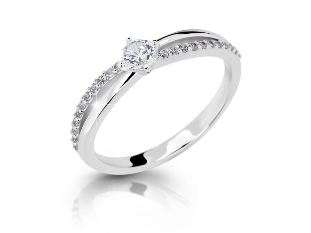 Cutie Diamonds Luxusní prsten z bílého zlata s diamanty DZ6728-2837-10-X-2 52 mm