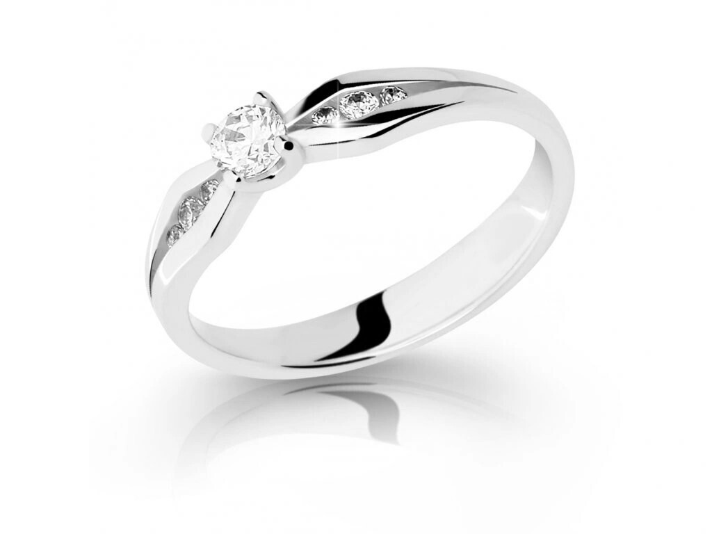 Cutie Jewellery Okozlující zlatý prsten se zirkony Z6878-2122-10-X-2 53 mm