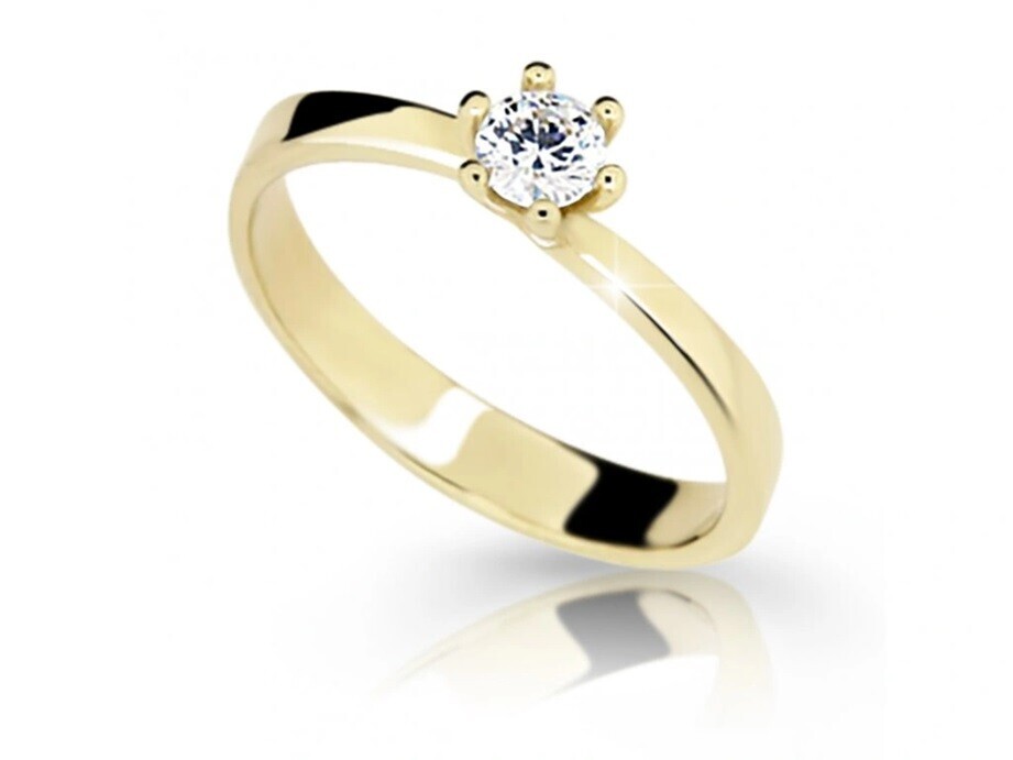 Cutie Jewellery Zásnubní prsten ze žlutého zlata Z6904-1903-10-X-1 62 mm