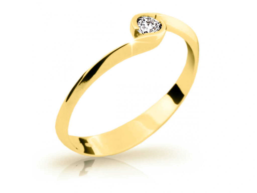 Cutie Jewellery Půvabný prsten ze žlutého zlata Z6819-1914-10-X-1 61 mm