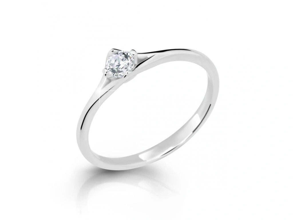 Cutie Diamonds Třpytivý prsten z bílého zlata s briliantem DZ6721-2957-10-X-2 61 mm