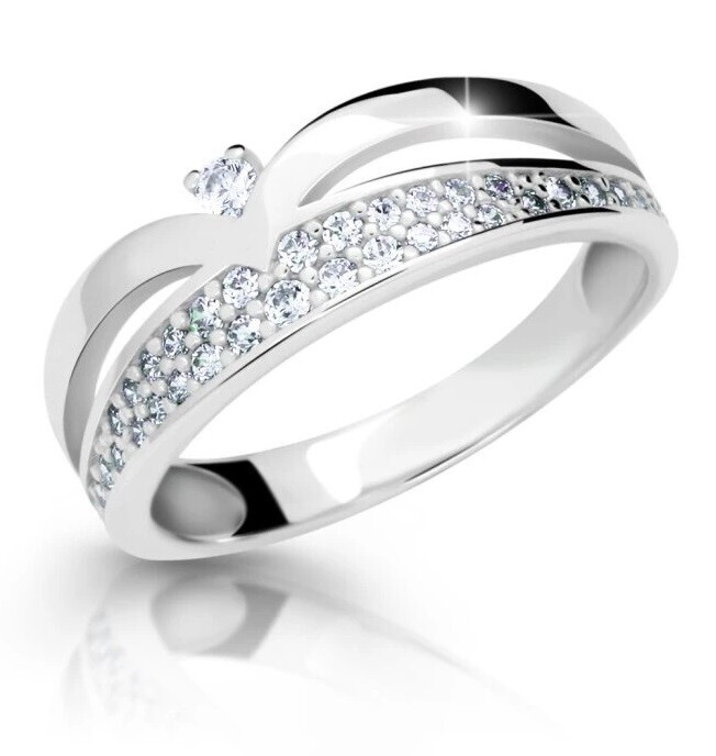 Cutie Diamonds Dokonalý prsten z bílého zlata s diamanty DZ6820-2544-10-X-2 51 mm