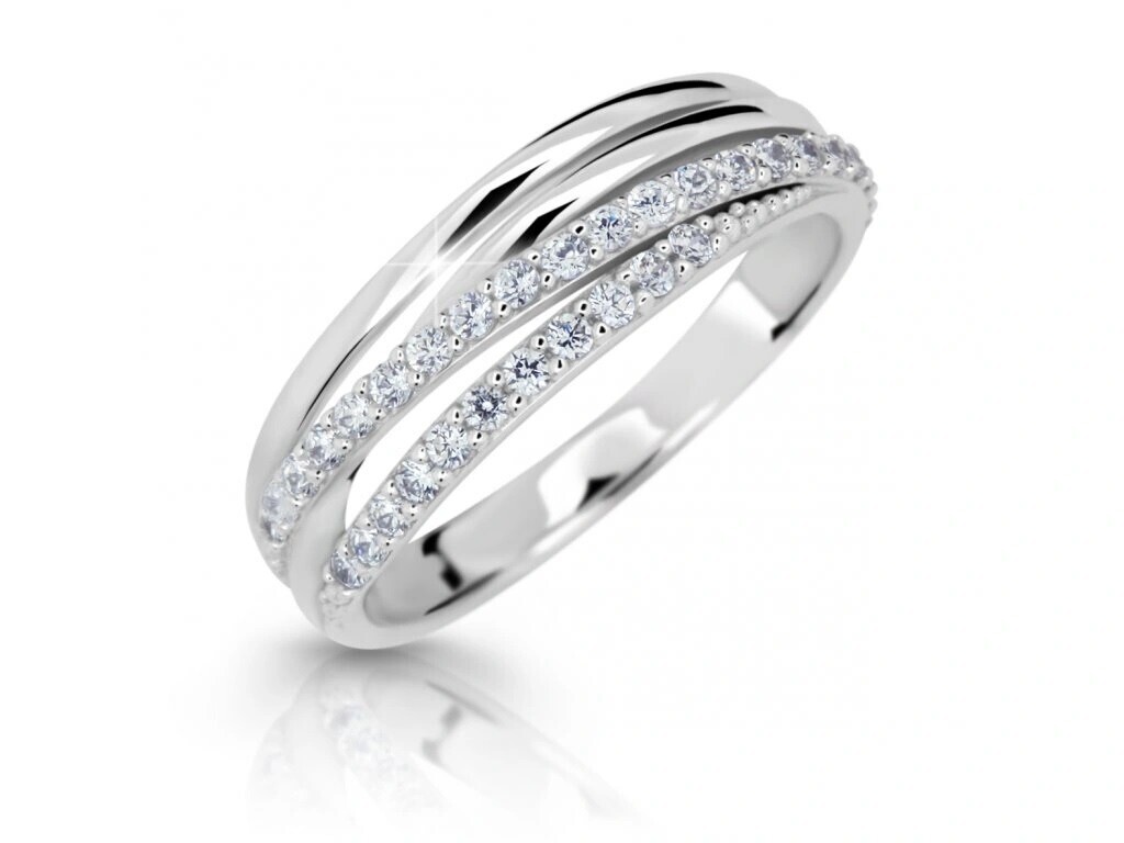 Cutie Diamonds Třpytivý prsten z bílého zlata s diamanty DZ6716-3352-10-X-2 57 mm