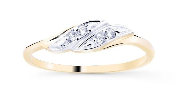 Cutie Diamonds Bicolor prsten ze zlata s diamanty DZ8021-10-X-1 61 mm