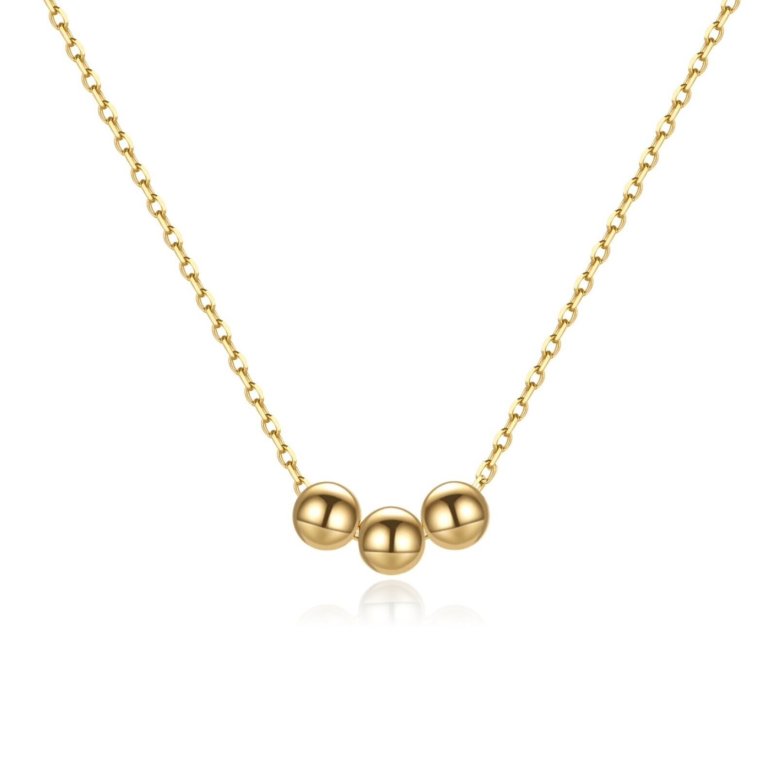 MOISS Půvabný pozlacený náhrdelník pro ženy N0001032