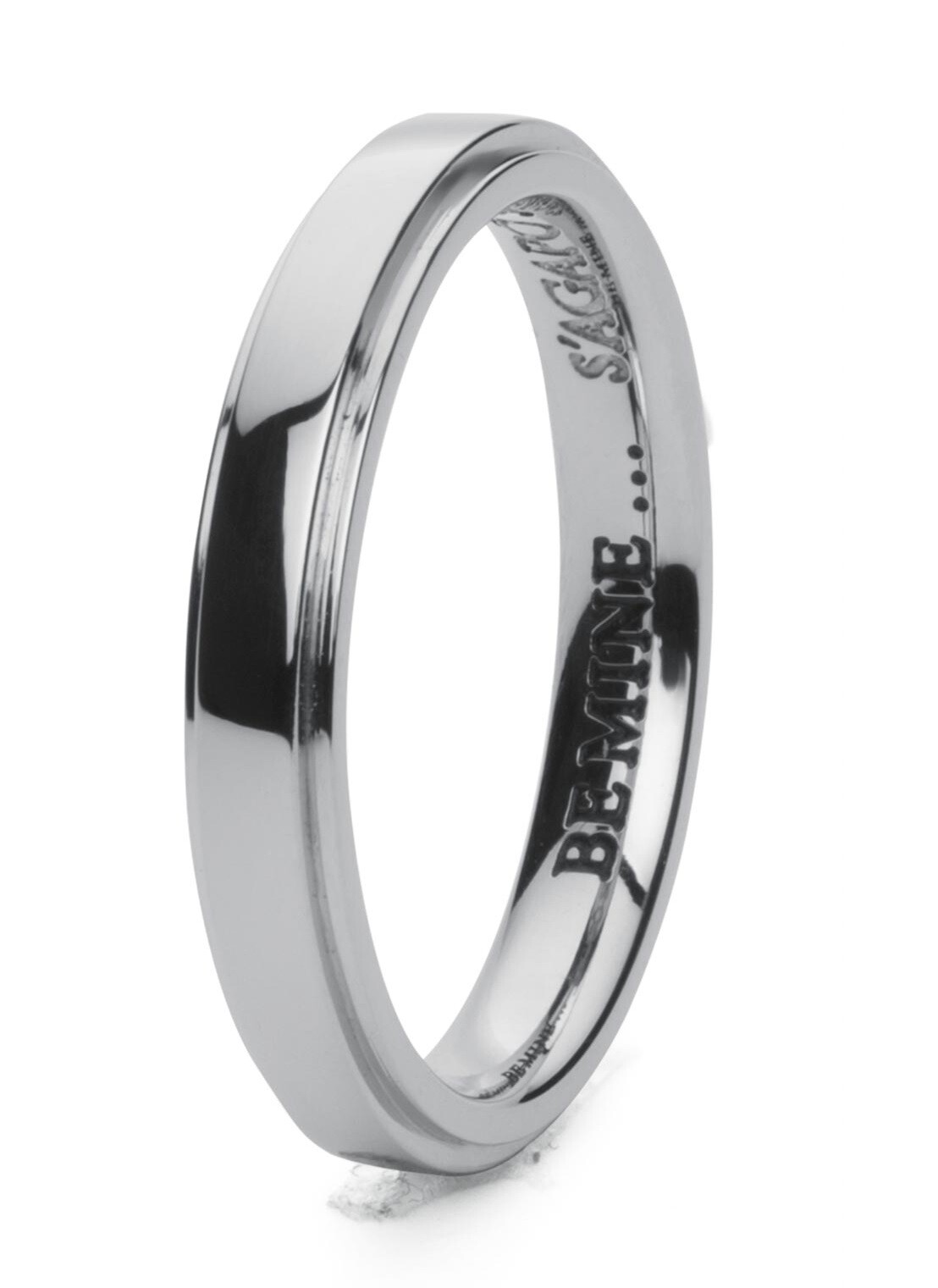 S'Agapõ Ocelový snubní prsten pro ženy For Love SFV33 58 mm