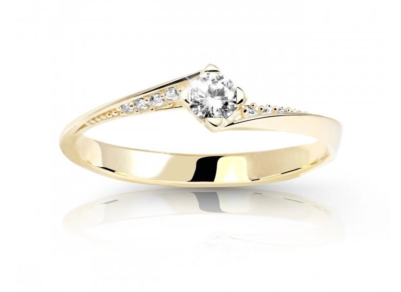 Cutie Diamonds Luxusní prsten ze žlutého zlata s diamanty DZ6710-2101-10-X-1 57 mm