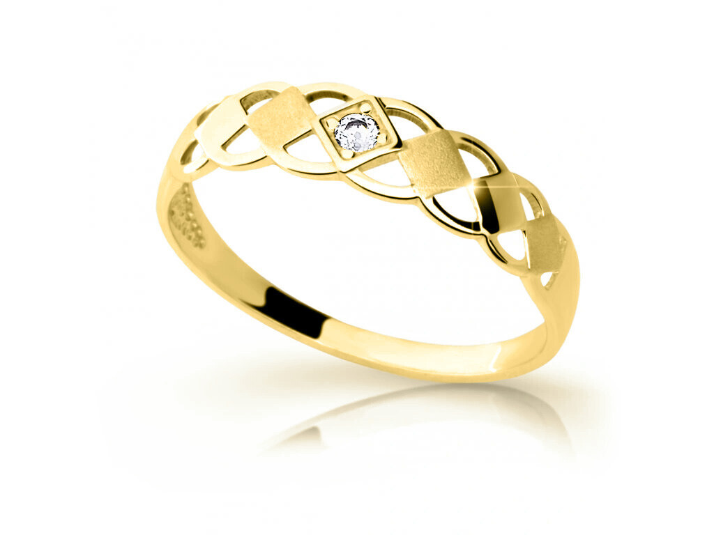 Cutie Diamonds Elegantní prsten ze žlutého zlata s briliantem DZ6718-1912-10-X-1 60 mm