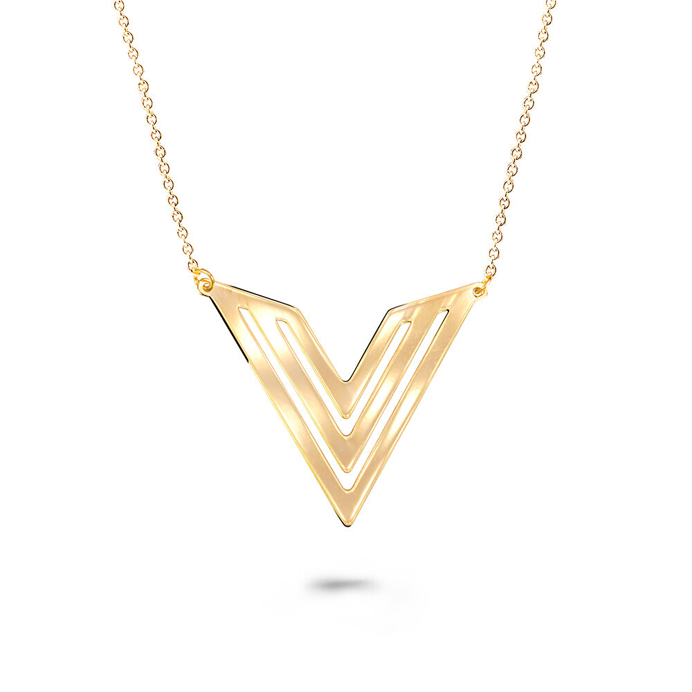 Cutie Jewellery Moderní dámský náhrdelník ze žlutého zlata Z0110-40-X-1