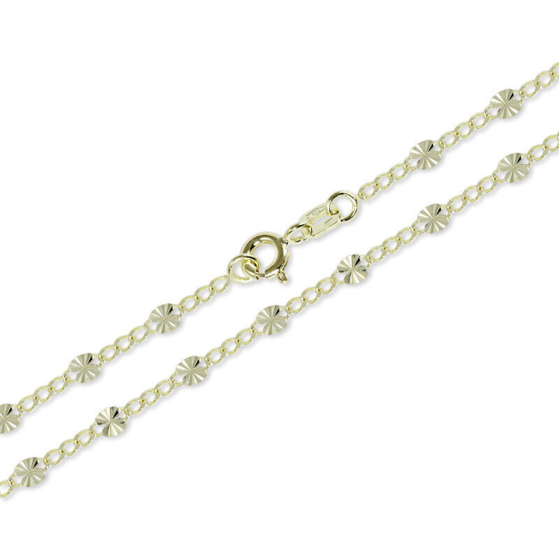 Soliter Dámský zlatý řetízek Kávové zrno 271 115 00166 45 cm