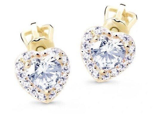 Cutie Jewellery Něžné náušnice s třpytivými zirkony Z8015-30-X-1 čirá