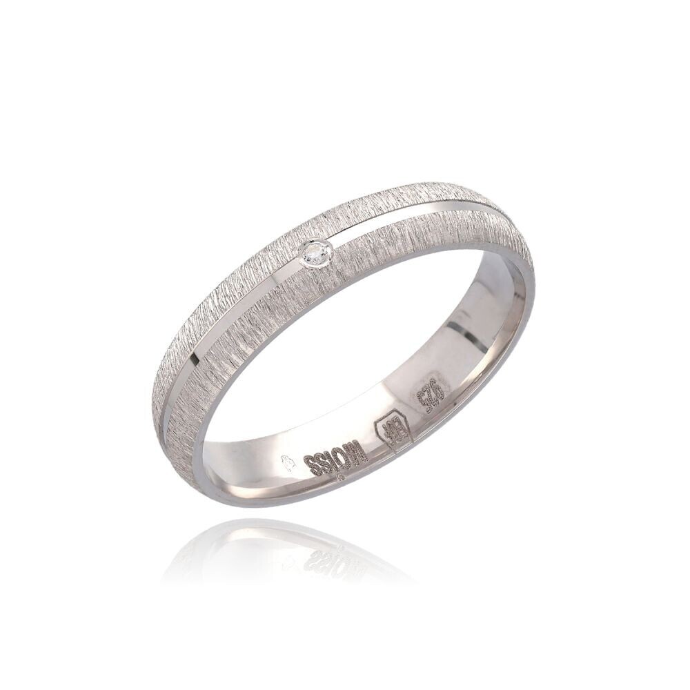 MOISS Snubní stříbrný prsten se zirkonem RL000087-P 50 mm