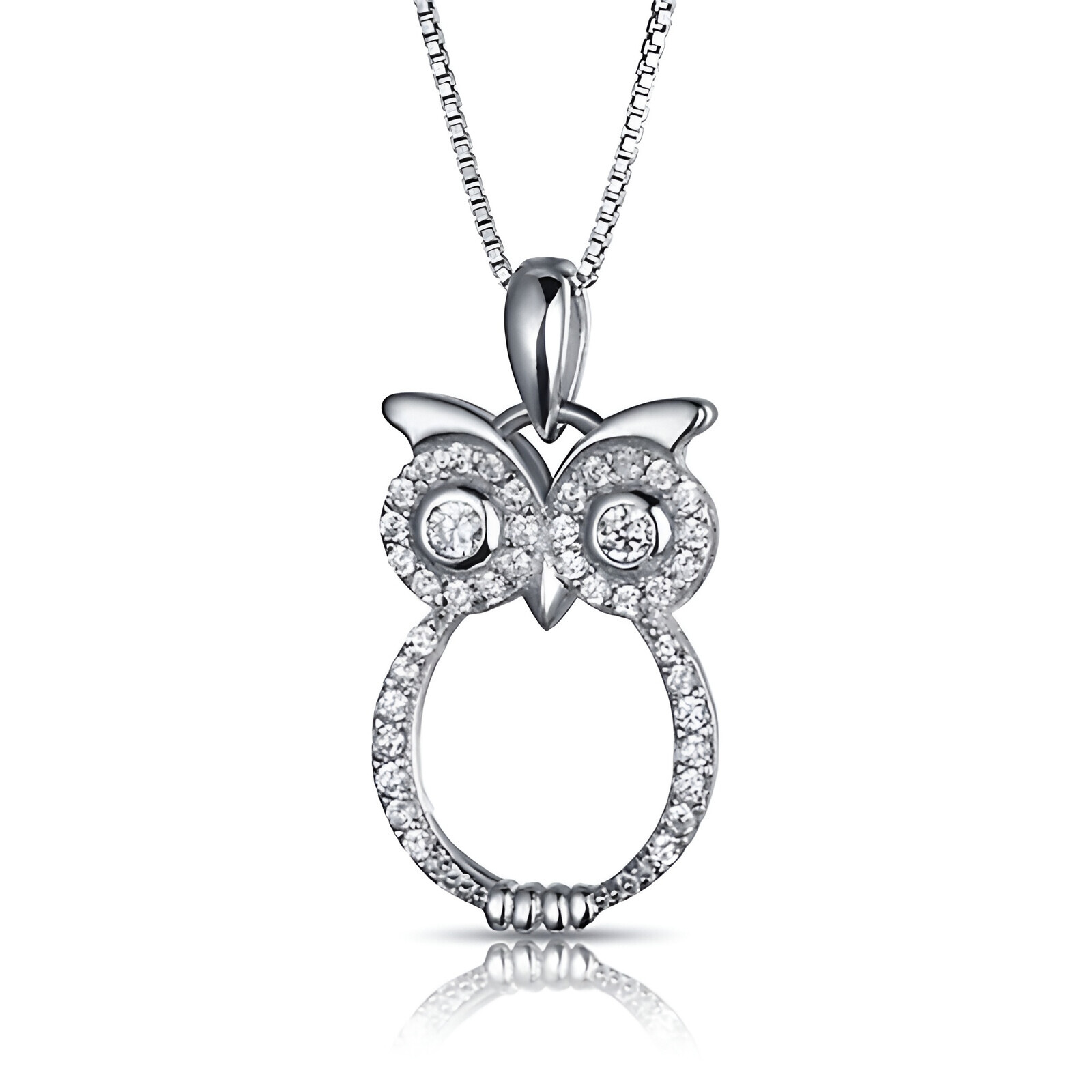 MOISS Něžný stříbrný přívěsek Sova P0001437