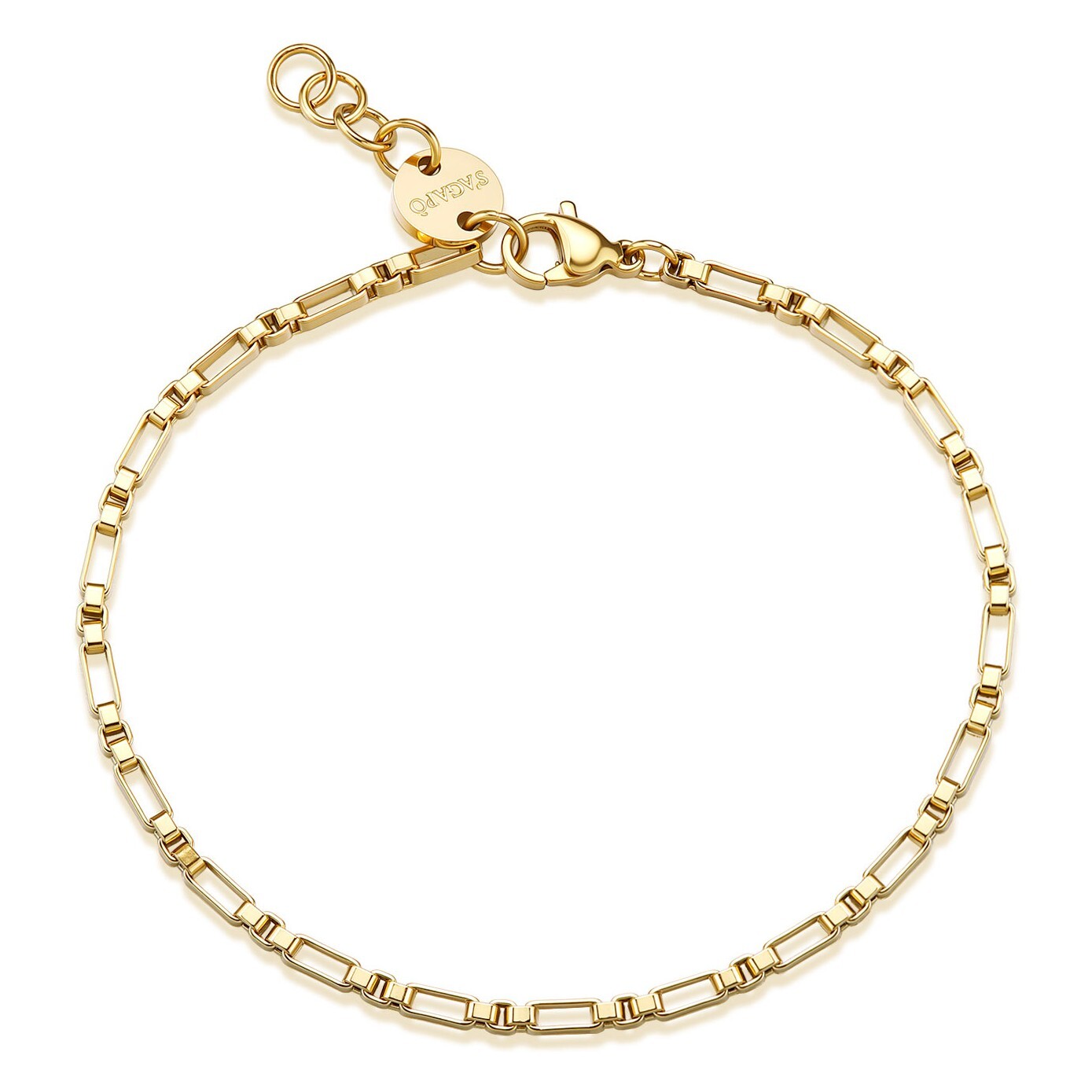 S'Agapõ Luxusní pozlacený náramek z oceli Ripple SRP96